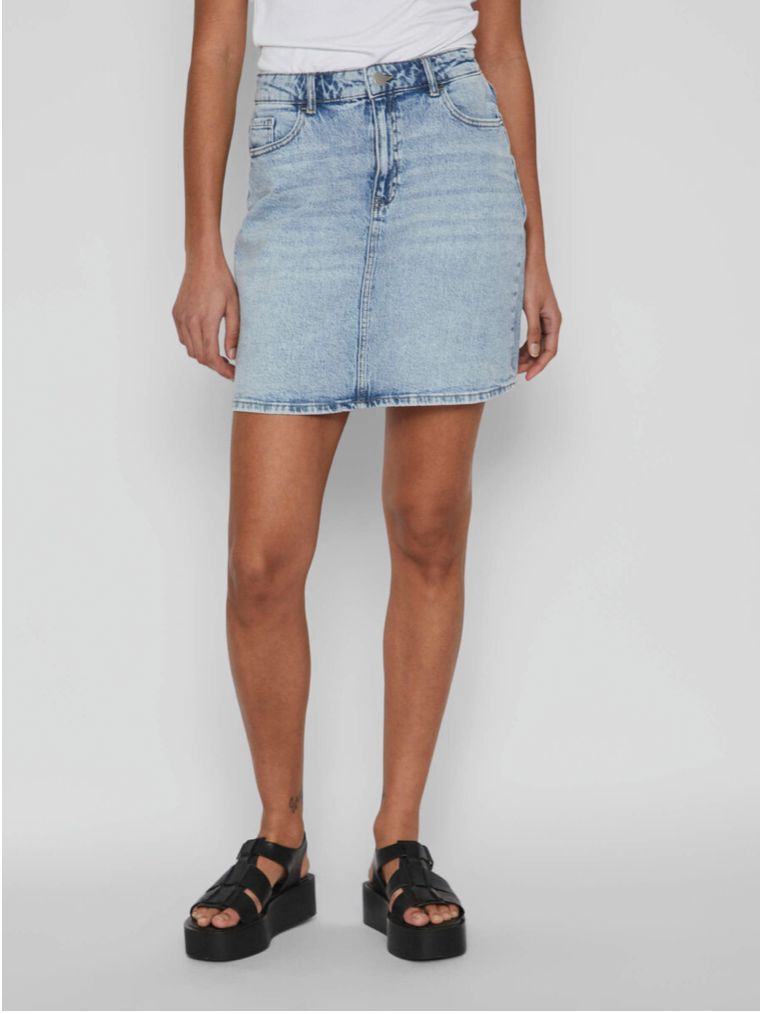 Mini jupe jeans light blue Kaja