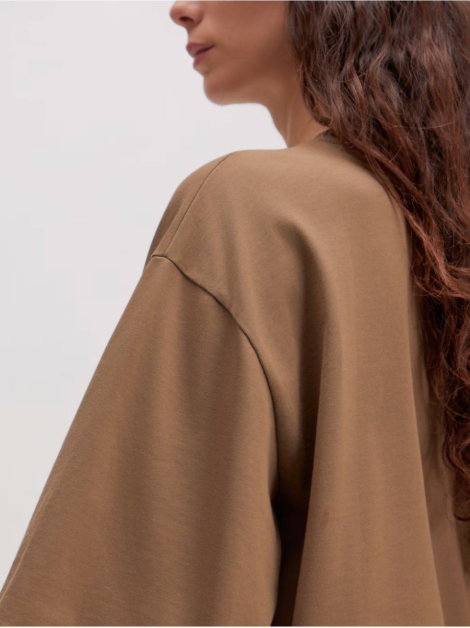 T shirt kaki taupe Enzo