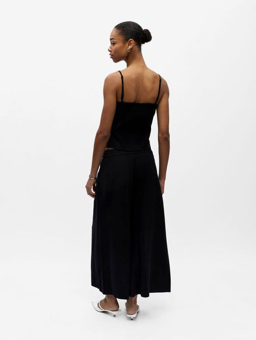 Jupe culotte fluide élastique noir Harriet