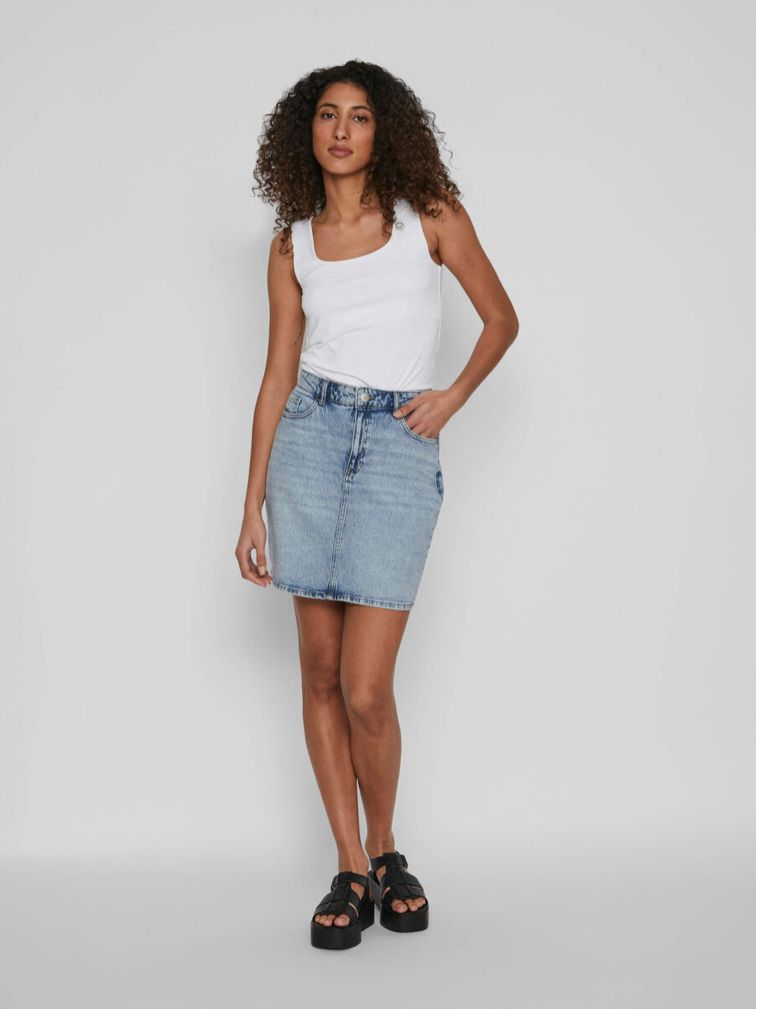Mini jupe jeans light blue Kaja