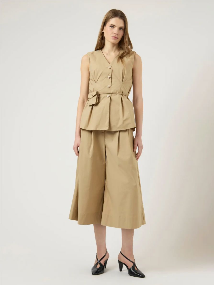 Jupe culotte camel Fima