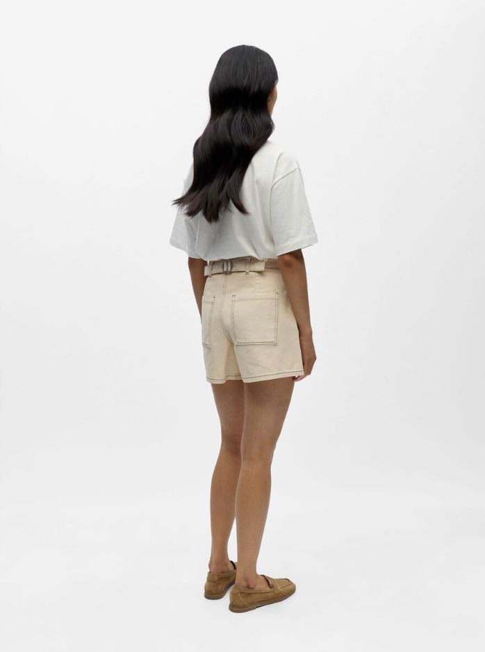 Short en jeans écru Andrea
