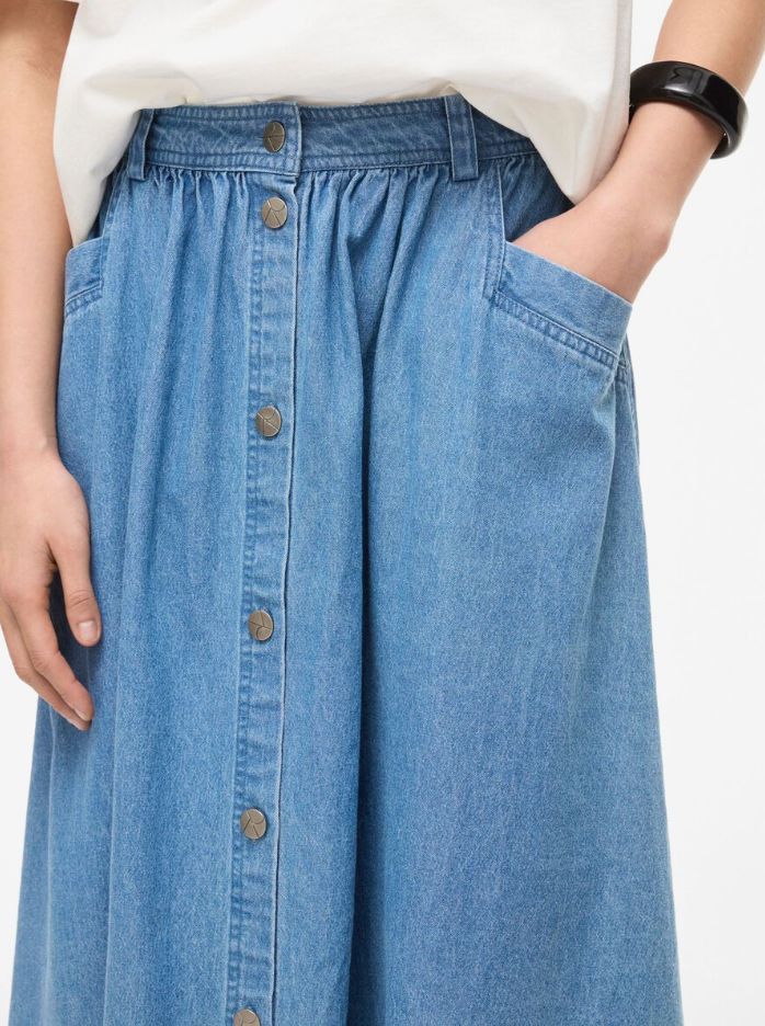 Jupe longue denim Delila