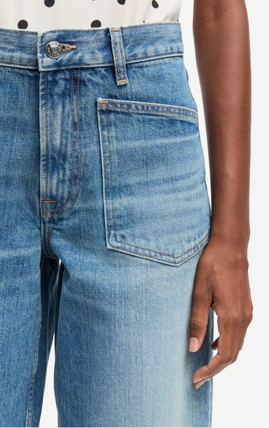 Jeans barrel medium blue Saveyra