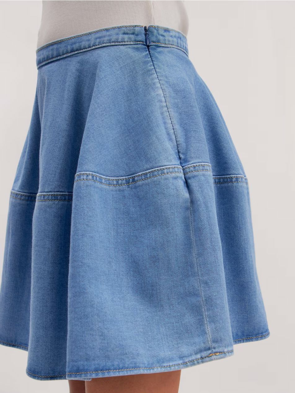 Jupe denim trapèze Jackie